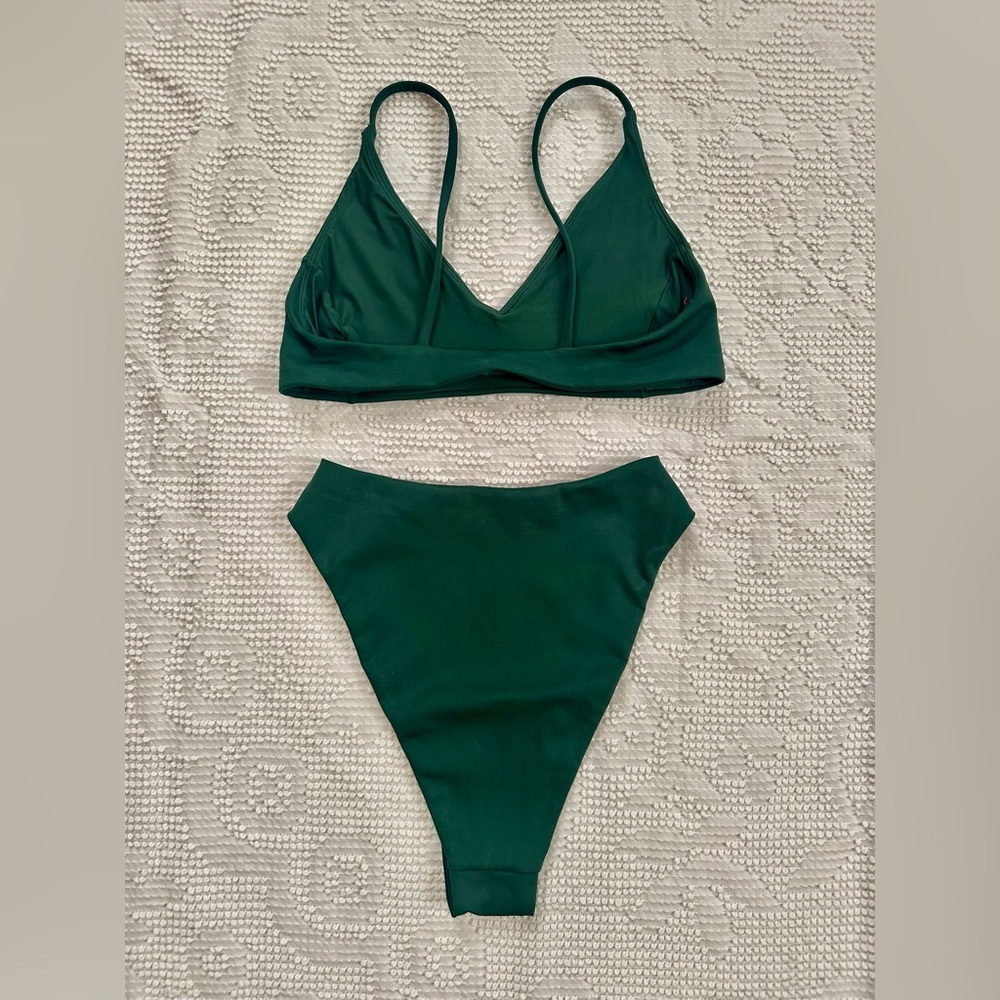 Left on Friday Palm Green Bikini Set - Picture 2 of 3